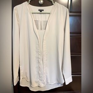 Ann Taylor Cream Colored Blouse Size Small Excellent Condition